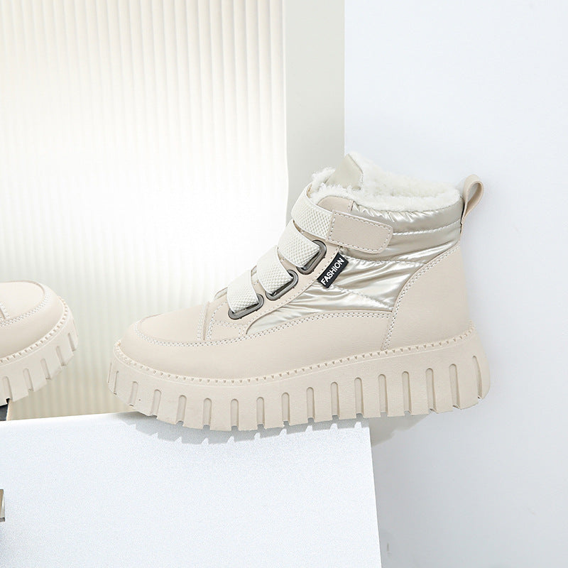 Damen Trendige Winterstiefel mit gepolsterter Innensohle und rutschfester Profilsohle EB