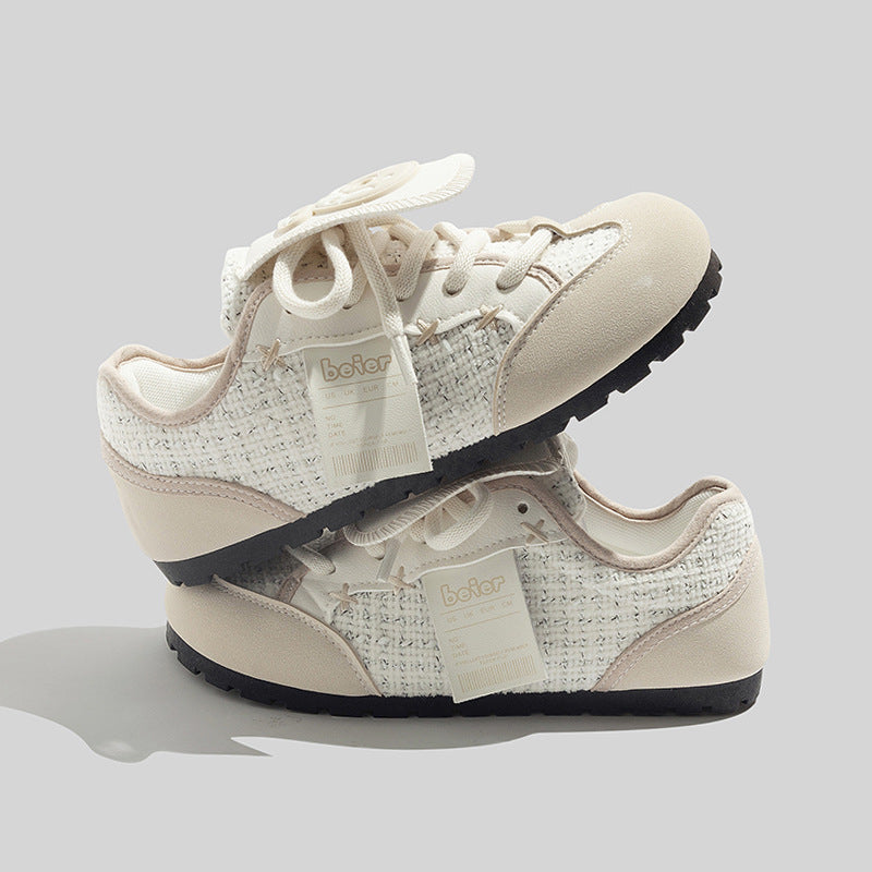 Damen Sportliche Sneaker mit atmungsaktiver Gewebestruktur und rutschfester Sohle EB