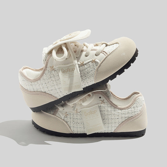 Damen Sportliche Sneaker mit atmungsaktiver Gewebestruktur und rutschfester Sohle EB