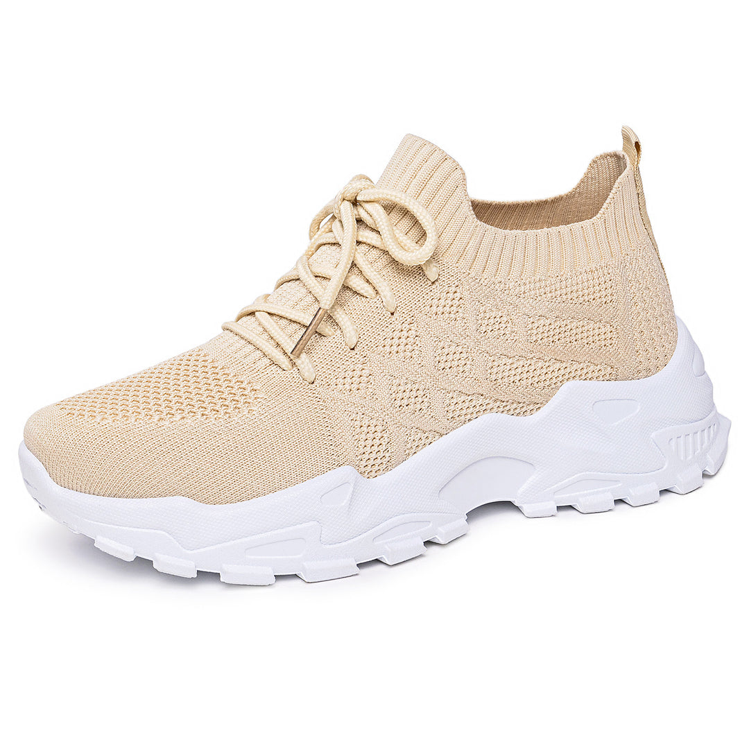 Damen Freizeitsneakers mit atmungsaktivem Strickoberteil und dämpfender Sohle EB
