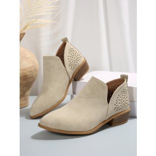 Damen Modische Stiefeletten mit luftigen Cut-Outs EB