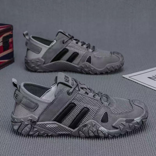 Damen Sportliche Mesh-Sneaker mit stoßdämpfender Sohle und rutschfester Außensohle EB