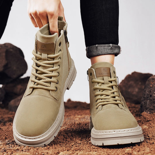 Damen robuste High-Top Stiefel mit praktischer Schnellschnürung und verstärktem Profil EB