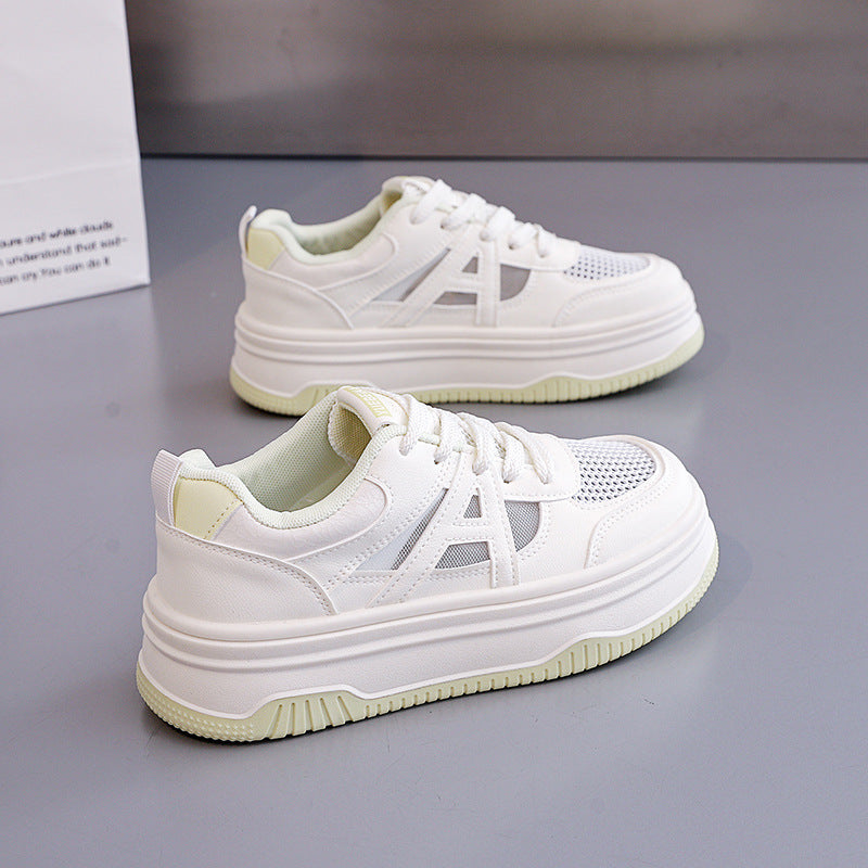 Damen Modische Sneakers mit extra dicker Sohle EB