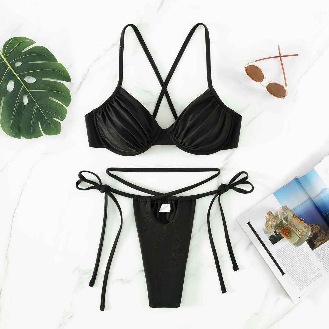 Damen Triangel-Bikini mit innovativem Trägersystem und figurschmeichelndem Schnitt EB