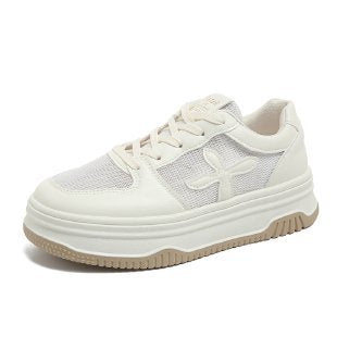 Damen Sportliche Sneakers mit atmungsaktivem Mesh-Obermaterial und dämpfender Laufsohle EB