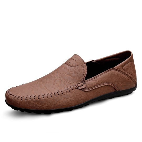 Herren Mokassins aus weichem Leder mit rutschfester Sohle EB