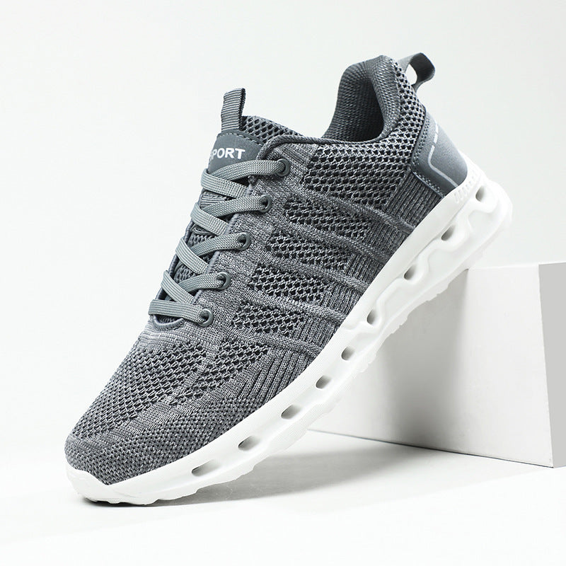 Damen Sportliche atmungsaktive Sneakers mit flexibler Laufsohle EB
