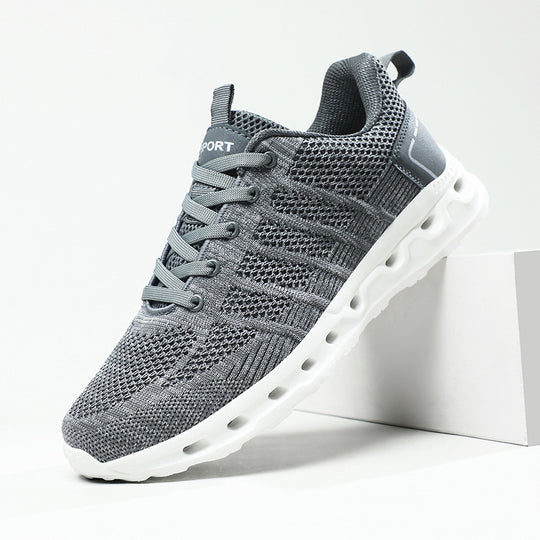 Damen Sportliche atmungsaktive Sneakers mit flexibler Laufsohle EB