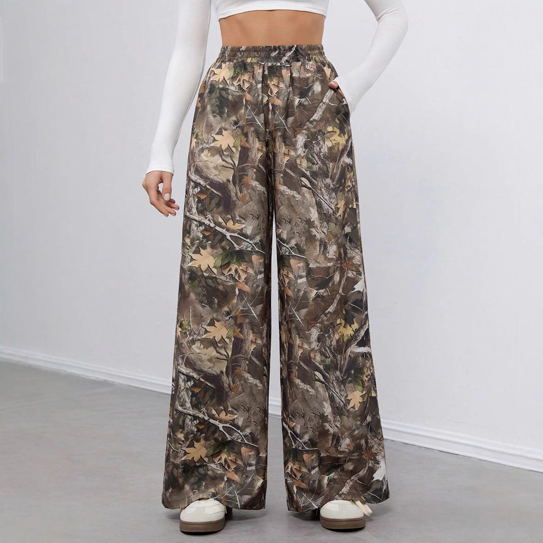 Damen weite Camouflage-Hose EB