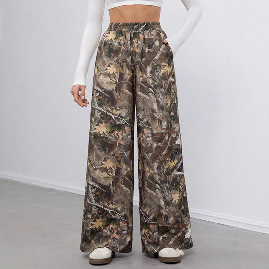 Damen weite Camouflage-Hose EB