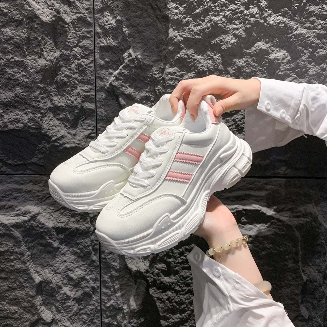 Damen Sportliche Sneakers mit dämpfender Sohle und modischen Akzenten EB