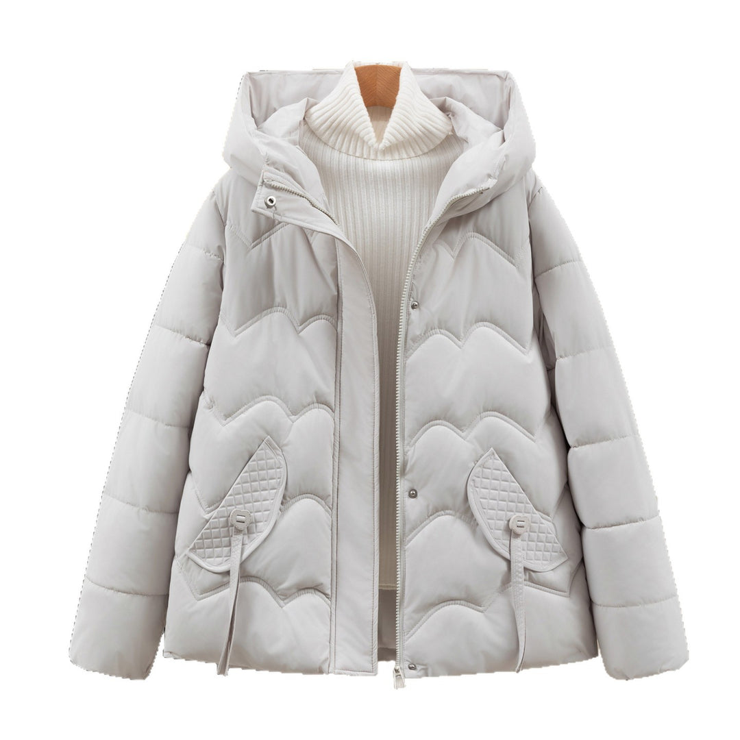 Damen Steppjacke mit Kapuze und Eingrifftaschen EB