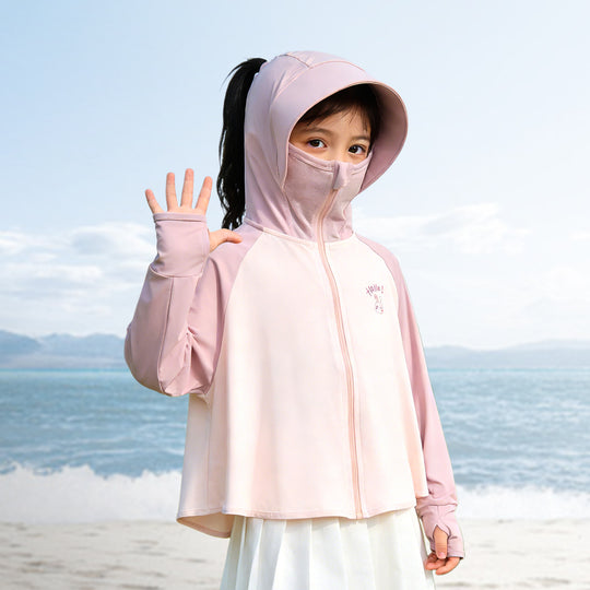 Mädchen multifunktionale UV-Schutzjacke mit Kapuze EB