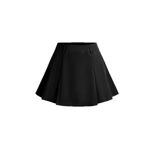 Damen Plissierter Minirock mit angedeutetem Bund EB