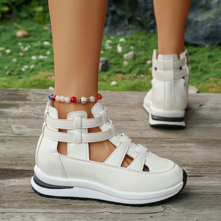 Damen Sportliche High-Top Sneakers mit atmungsaktivem Obermaterial EB