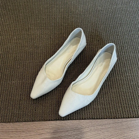 Damen elegante Ballerinas mit klassischem spitzen Design und bequemer Innensohle EB