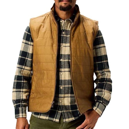 Herren gesteppte Weste mit modernem Schnitt und funktionalen Taschen EB
