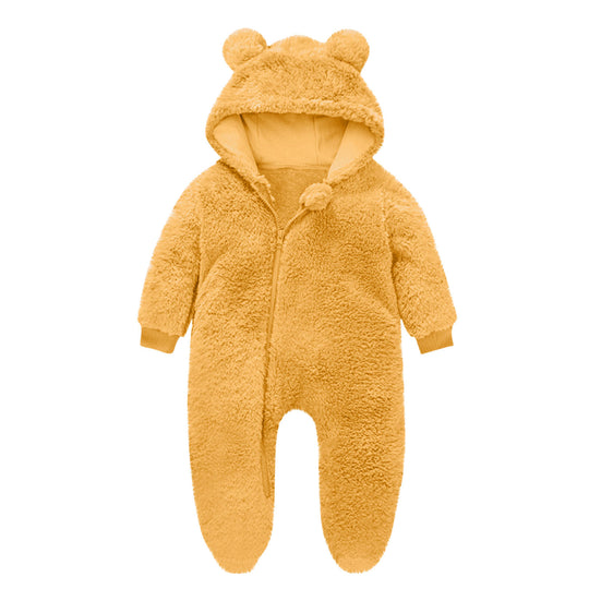 Kleinkind Fleece Overall mit Bärenohren EB