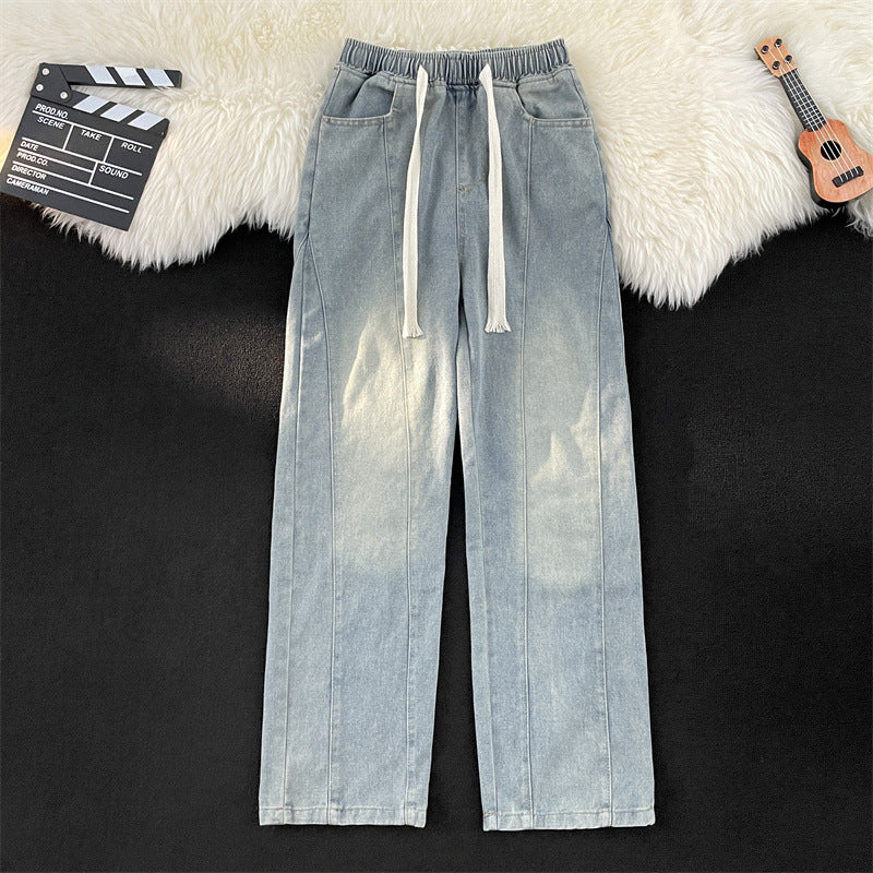 Damen lässige Freizeithose mit elastischem Bund und praktischen Taschen EB