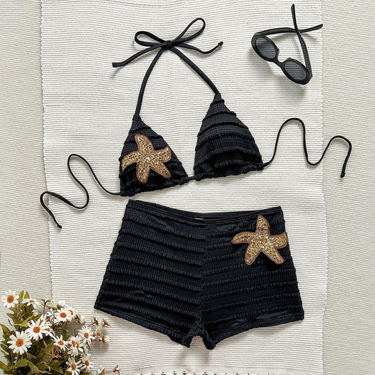 Damen Bikini mit Rüschendesign und bezaubernden Applikationen EB