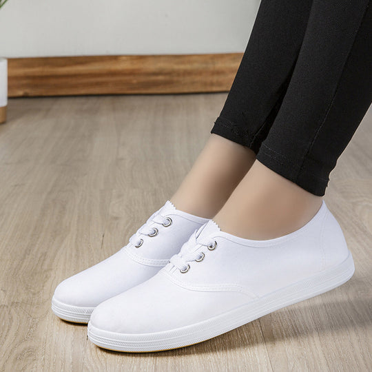 Damen Bequeme Stoffschuhe mit elastischem Riemen EB