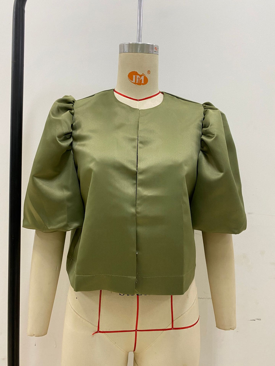 Damen stilvolle Bluse mit puffärmeln EB
