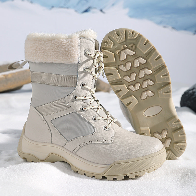 Damen warme Winterstiefel mit isolierender Polsterung und rutschfester Sohle EB