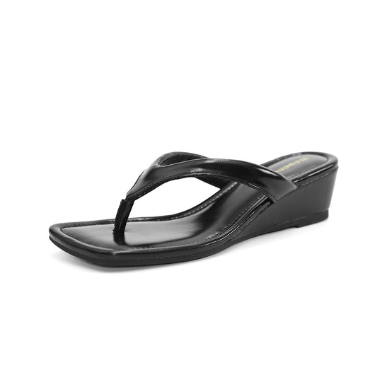 Damen Wedge-Sandalen mit elegantem Riemendesign EB