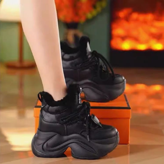 Damen Winter-Sneaker mit kuscheligem Innenfutter und rutschfester Sohle EB