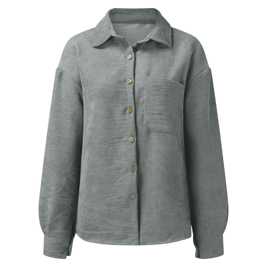Damen Übergroße Kordbluse EB
