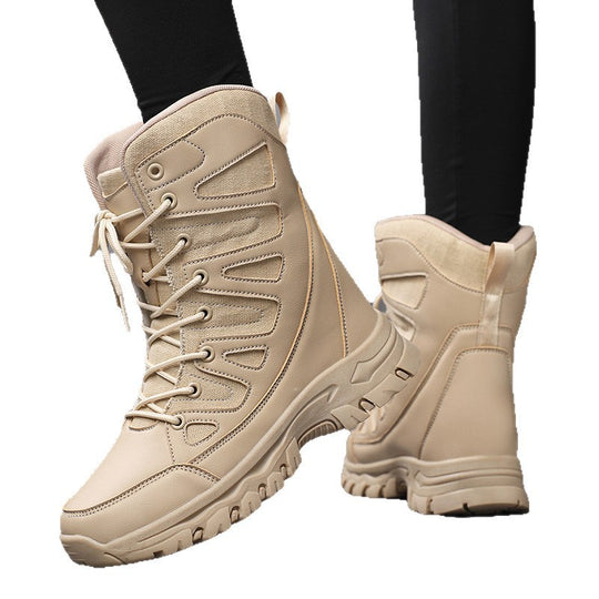 Damen Sportliche Winterstiefel mit hohem Schaft und rutschfester Sohle EB