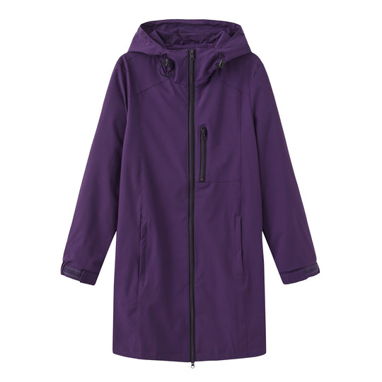 Damen Funktionsjacke mit verstellbarem Kapuzenkragen EB