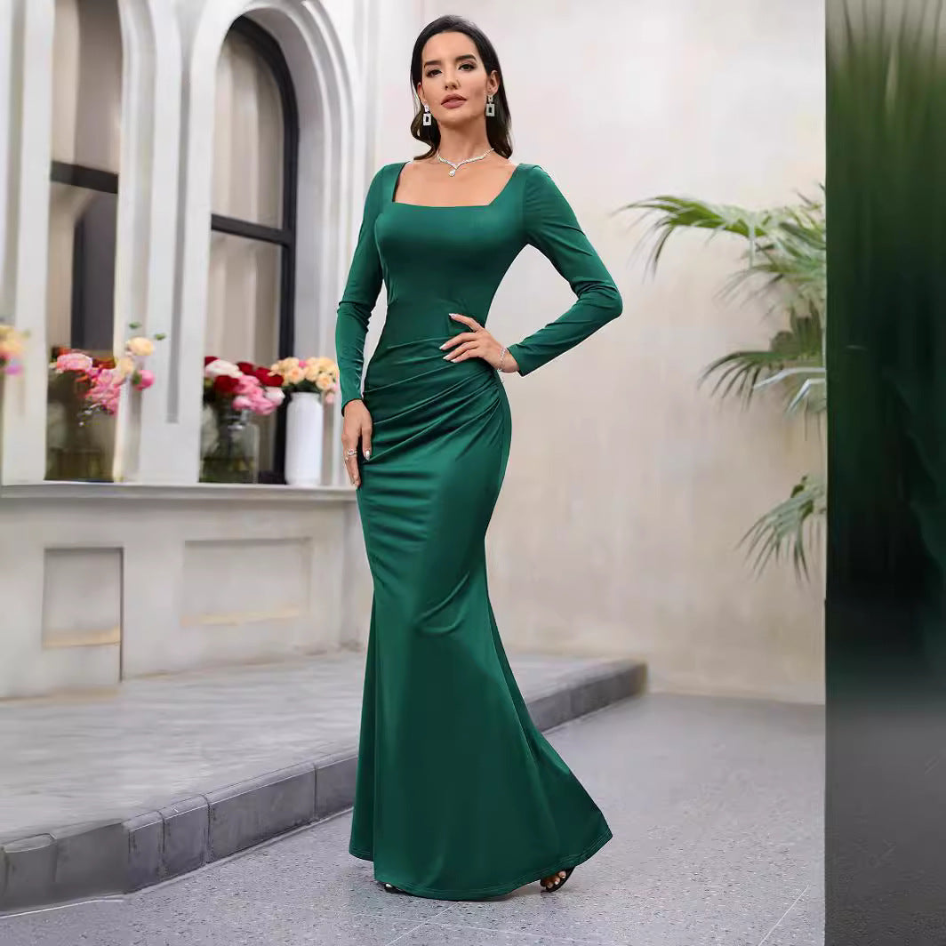 Damen Elegantes Oberteil mit langem Arm und figurformendem Schnitt EB