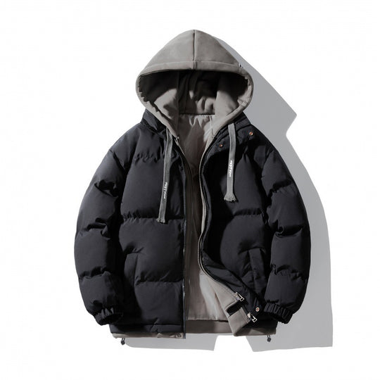 Damen modische Steppjacke mit Kapuze und wendbarem Design EB