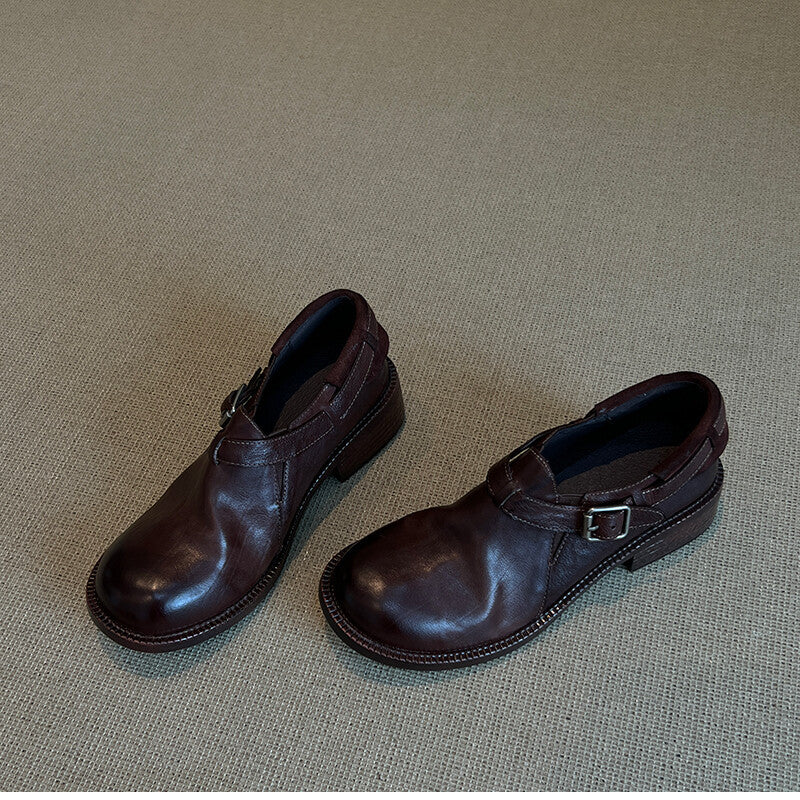 Damen Mokassins mit verstellbarem Riemen und bequemer Innensohle EB