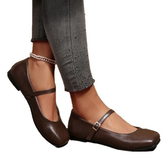Damen Ballerinas mit elegantem Riemchenverschluss EB