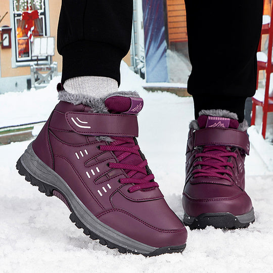Damen Winterfest und isolierte Wanderboots mit Klettverschluss EB
