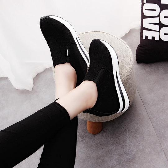 Damen Sportliche Wedge Sneakers EB