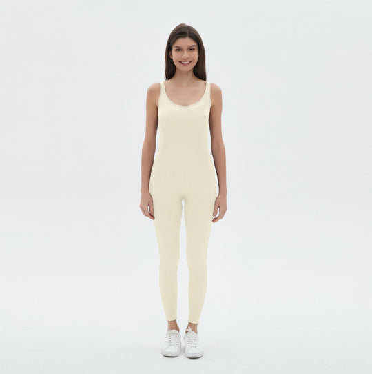 Damen figurbetontes Jumpsuit mit Spaghettiträgern EB