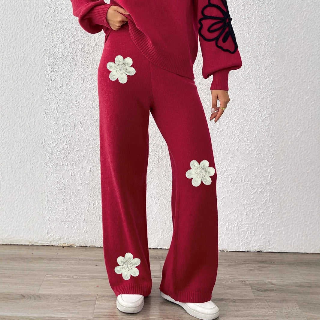 Damen Weite Strickhose EB