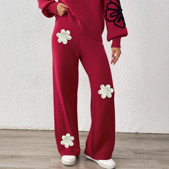 Damen Weite Strickhose EB