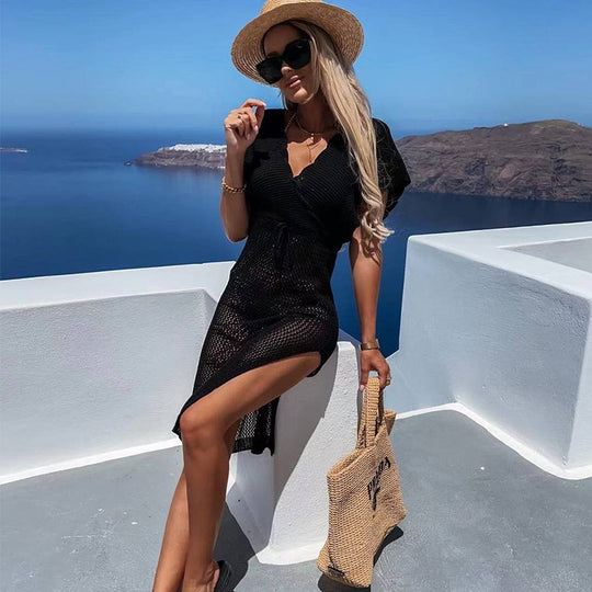 Damen strandfreundliches Netzkleid EB