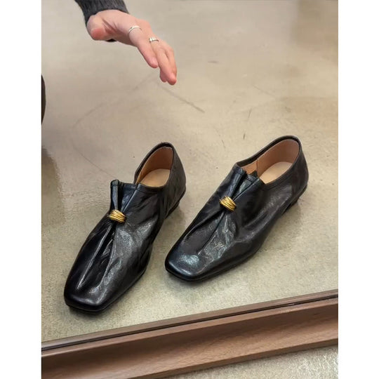 Damen Elegante Mokassins mit modischem Riemchen und innovativem Design EB