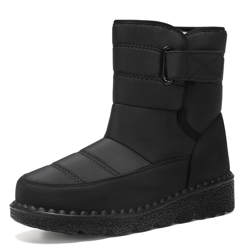 Damen Isolierte Winterstiefel mit praktischem Klettverschluss EB