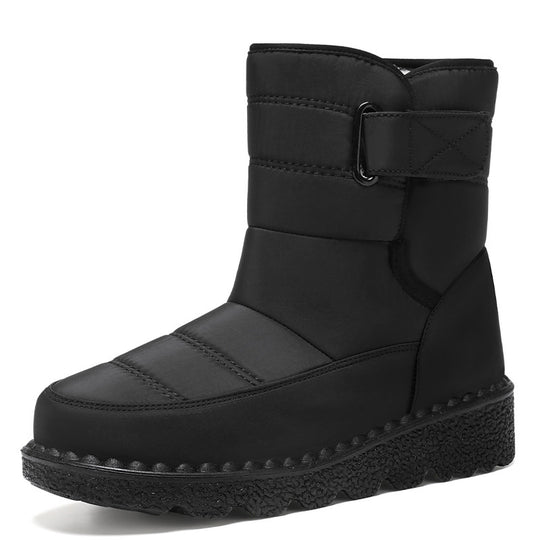 Damen Isolierte Winterstiefel mit praktischem Klettverschluss EB