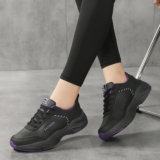Damen nan voluminöse Sneaker mit gepolstertem Kragen und stoßabsorbierender Sohle EB