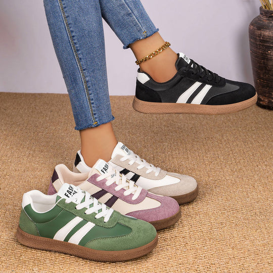 Damen Modische Sneakers mit eleganter Sohle und atmungsaktiver Oberfläche EB