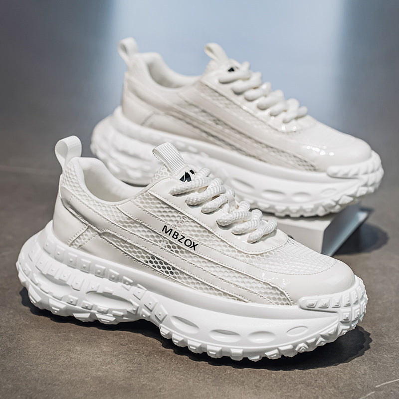 Damen Sportliche Chunky Sneakers mit atmungsaktiver Mesh-Oberfläche und flexibler Laufsohle EB