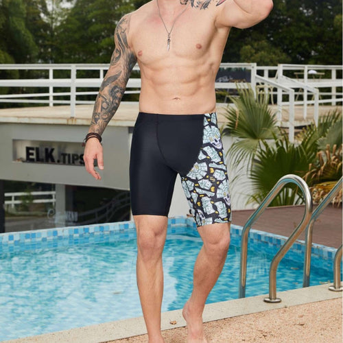 Herren Schwimmshorts mit dynamischem Dollar-Design und bequemem Stretch EB